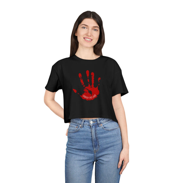 Dead to Me Crop Tee - Match Your Mood Apparel